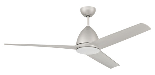 Nitro 54" 3-Blade Indoor/Outdoor (Wet) Ceiling Fan in Painted Nickel w/ Painted Nickel Blades; Light Kit Included (optional) (NTO54PN3)