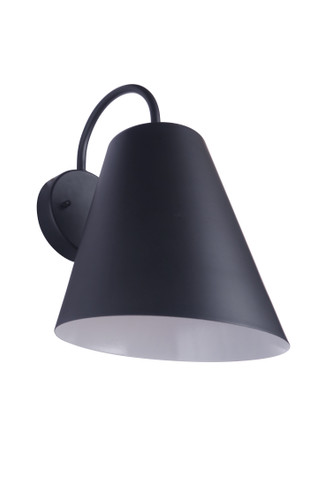 Point Clear 1 Light Medium Outdoor Wall Lantern in Midnight (ZA5014-MN)