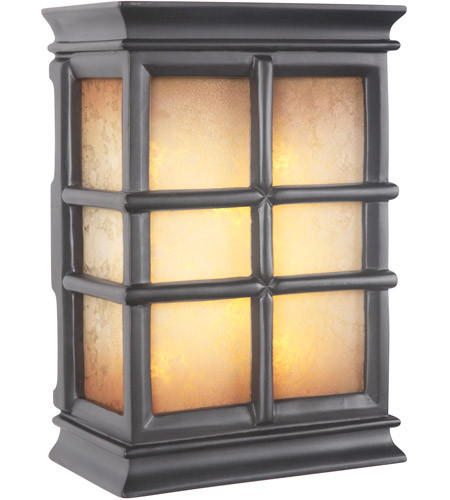 Hand-Carved Window Pane Lighted LED Chime in Black (ICH1505-BK)