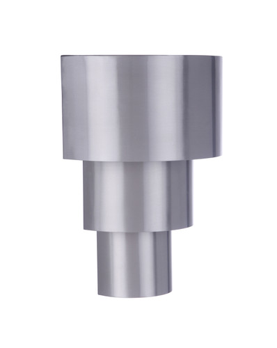 Midtown 1 Light Medium Outdoor 3 Tiered LED Wall Mount in Satin Aluminum (ZA5112-SA-LED)