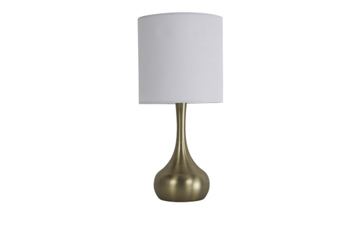 1 Light Metal Base Table Lamp in Satin Brass (86259)