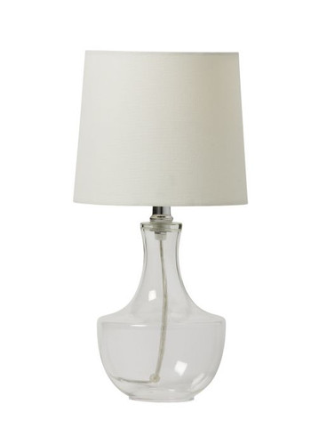 1 Light Clear Glass Base Table Lamp  (86255)