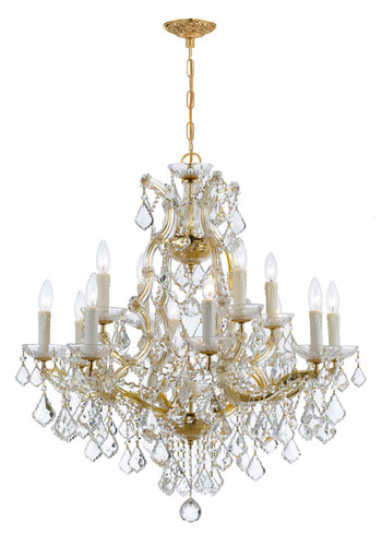 Crystorama Maria Theresa 13 Light Chandelier (4412-GD-CL-I)