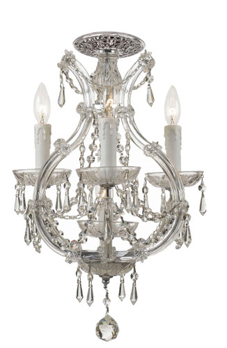 Maria Theresa 4 Light Elements Crystal Polished Chrome Ceiling Mount (4473-CH-CL-S_CEILING)