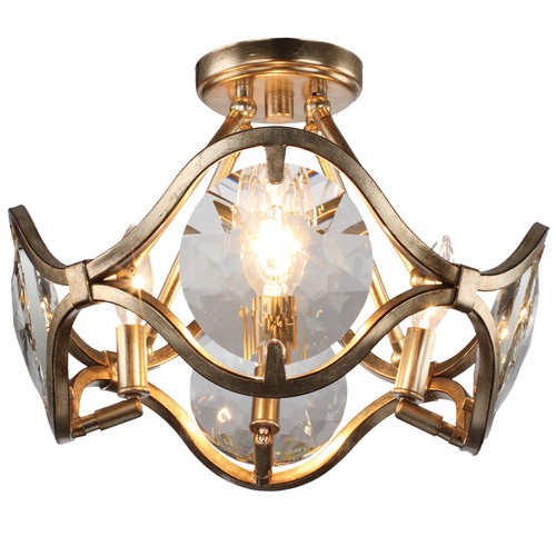 Quincy 4 Light Distressed Twilight Ceiling Mount (QUI-7624-DT)