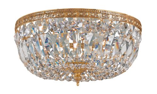 Crystorama 3 Light Clear Italian Crystal Olde Brass Ceiling Mount (712-OB-CL-I)
