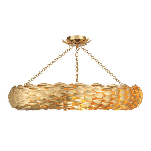 Broche 8 Light Antique Gold Ceiling Mount (538-GA_CEILING)