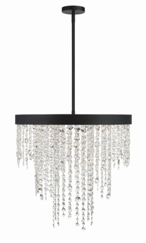 Winham 6 Light Black Forged Chandelier (WIN-616-BF-CL-MWP)