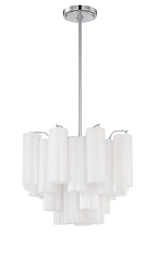 Addis 4 Light Polished Chrome Chandelier (ADD-300-CH-WH)