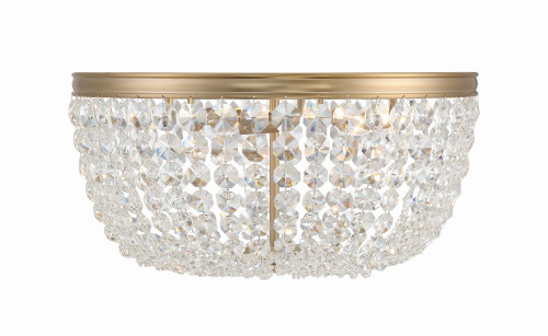 Nola 5 Light Vibrant Gold Ceiling Mount (NOL-320-VG-CL-MWP)