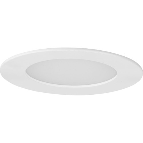 Everlume Collection 4 in. Satin White LED Low Profile Canless Recessed Downlight (P807000-028-30)