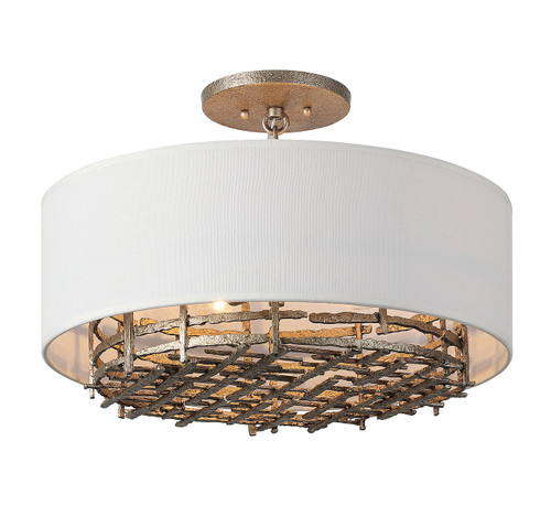 Cameo 4-Light Convertible Semi-Flush or Pendant in Campagne Luxe (6-1067-4-10)