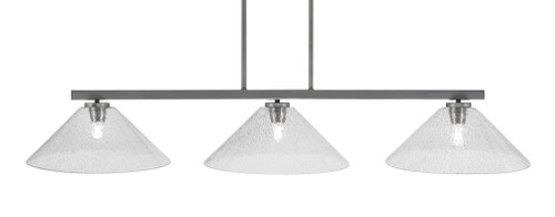 Atlas 3 Light Bar In Graphite Finish With 16" Smoke Bubble Glass (4523-GP-2162)