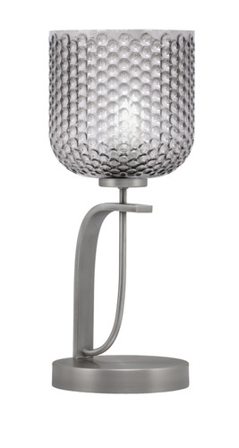 Cavella Accent Lamp In Graphite Finish With 7" Smoke Textured Glass (39-GP-4912)