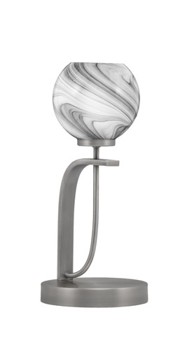 Cavella Accent Lamp In Graphite Finish With 5.75" Onyx Swirl Glass (39-GP-4109)