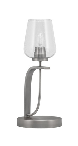 Cavella Accent Lamp In Graphite Finish With 5" Clear Bubble Glass (39-GP-210)