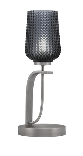 Cavella Accent Lamp In Graphite Finish With 5" Smoke Textured Glass (39-GP-4252)