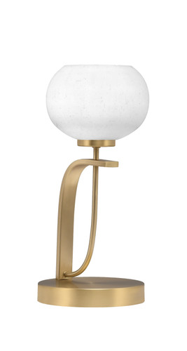 Cavella Accent Lamp In New Age Brass Finish With 7" White Muslin Glass (39-NAB-212)