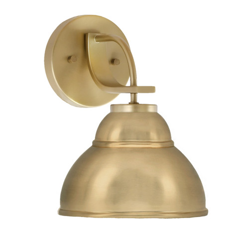 Cavella Wall Sconce, New Age Brass Finish, 7" New Age Brass Double Bubble Metal Shade  (3911-NAB-427)