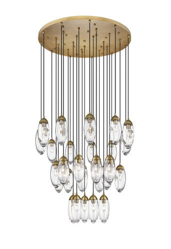 Arden 27 Light Chandelier in Rubbed Brass (651P-27R-RB)