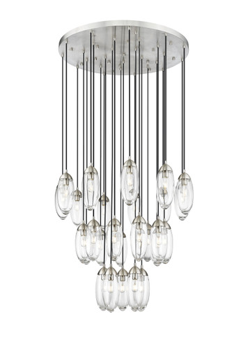 Arden 27 Light Chandelier in Brushed Nickel (651P-27R-BN)