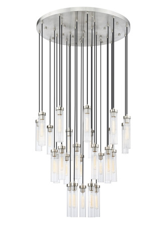 Beau 27 Light Chandelier in Brushed Nickel (740P-27R-BN)