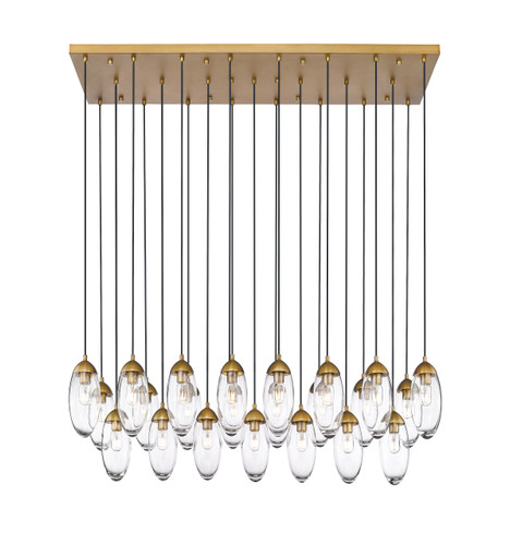 Arden 23 Light Chandelier in Rubbed Brass (651P-23L-RB)