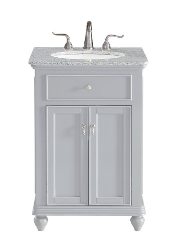 24 In. Single Bathroom Vanity Set In Light Grey (VF12324GR)