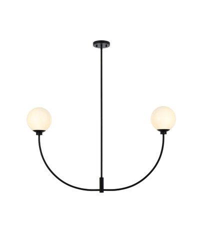 Nyomi 42 Inch Chandelier In Black (LD816D42BK)