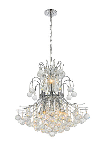Toureg 10 Light Chrome Pendant Clear Royal Cut Crystal (V8001D19C/RC)