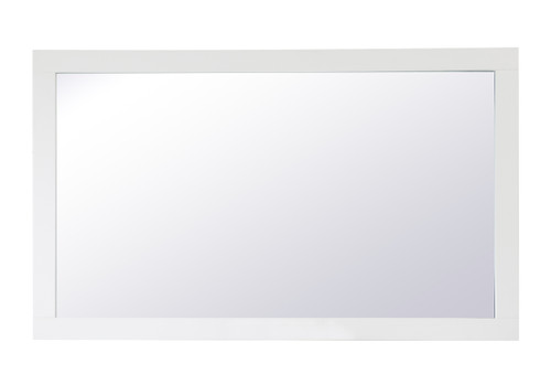 Aqua Rectangle Vanity Mirror 60 Inch In White (VM26036WH)