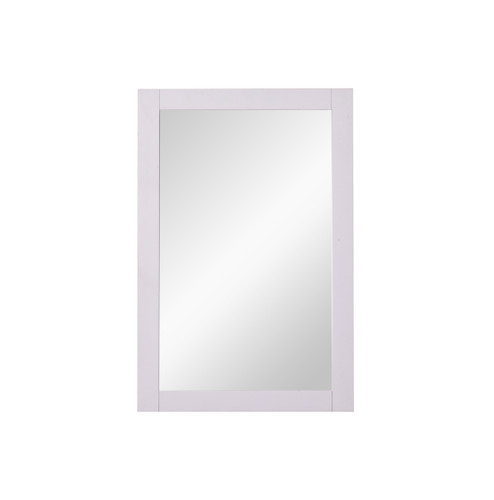 Aqua 22 In. Contemporary  Mirror In White (VM-2001)