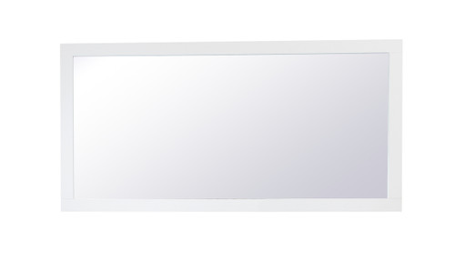 Aqua Rectangle Vanity Mirror 72 Inch In White (VM27236WH)