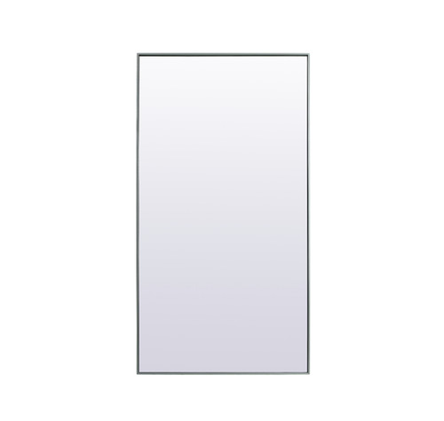 Metal Frame Rectangle Full Length Mirror 36X72 Inch In Silver (MR4FL3672S)