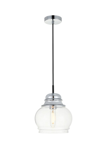 Kenna 1 Light Chrome Pendant With Clear Glass (LD2252C)