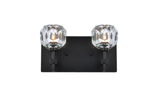 Graham 2 Light Wall Sconce In Black 
 (3509W11BK)