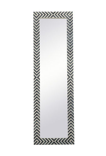 Rectangle Mirror 30 Inch In Chevron (MR53072)