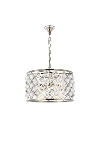 Madison 6 Light Polished Nickel Pendant Clear Royal Cut Crystal (1204D20PN/RC)