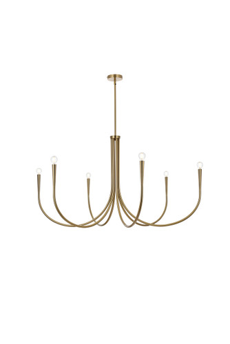 Layne 50 Inch Chandelier In Gold (LD722D50SG)