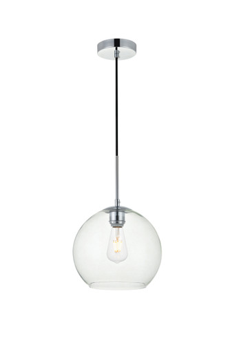 Baxter 1 Light Chrome Pendant With Clear Glass (LD2212C)