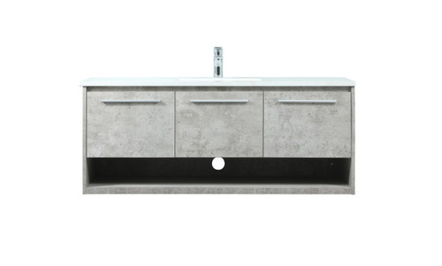 48 Inch Single Bathroom Vanity In Concrete Grey (VF43548MCG)