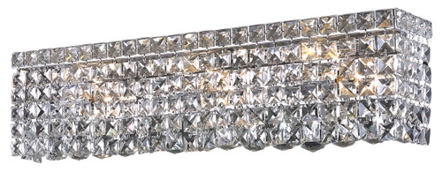 Maxime 6 Light Chrome Wall Sconce Clear Royal Cut Crystal (V2033W26C/RC)