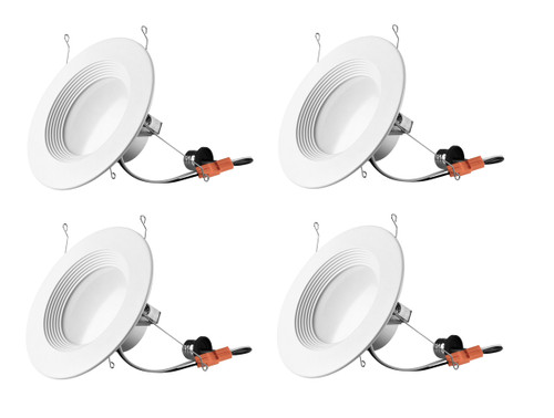 6 Inch Retrofit, 5000K , 96 Degree, Cri90, Etl, 15W, 75W Equivalent, 50000Hrs, Lm1000, Dimmable, 5 Years Warranty 4 Pack (RN61550RF-4PK)