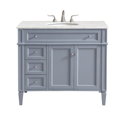 40 In. Single Bathroom Vanity Set In Grey (VF12540GR)