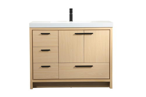 42 Inch Single Bathroom Vanity In Maple (VF46042MMP)