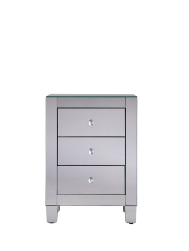 3 Drawers Cabinet 17-3/4 In. X 13 In. X 25 In. In Clear Mirror (MF6-1032)