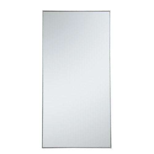 Metal Frame Rectangle Mirror 36 Inch In Silver (MR43672S)