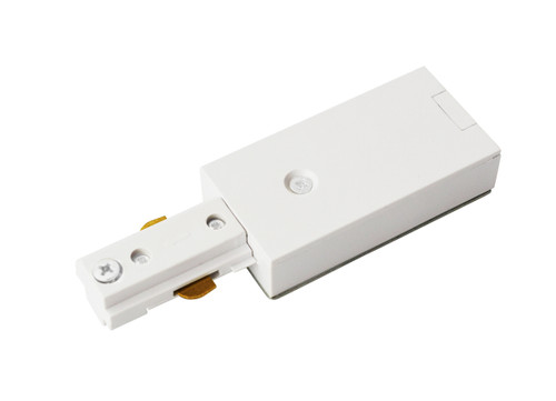 End Feed Connector For Track Section, Matte Frosted White (TKAEF-MW)