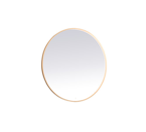 Pier 48 Inch Led Mirror With Adjustable Color Temperature 3000K/4200K/6400K In Brass (MRE6048BR)