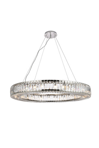 Cuvette 24 Light Chrome Chandelier Clear Royal Cut Crystal (2116G43C/RC)